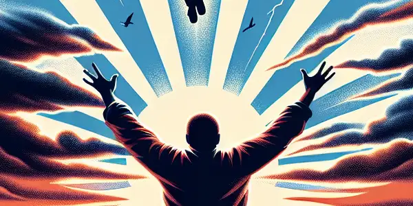 A movie poster featuring a dramatic prison landscape, a silhouette reaching for light, and elements of allure and intrigue.